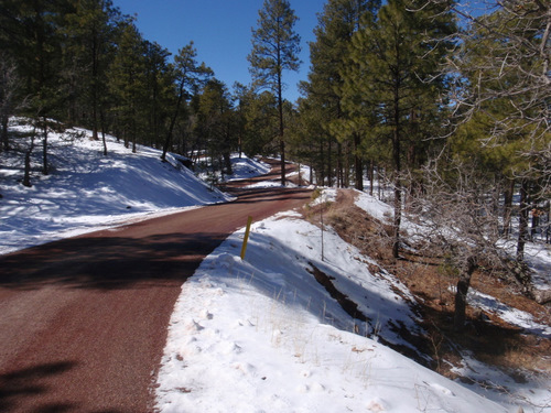 On the road again, some uphill climbs yet.